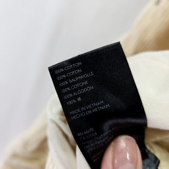 Urban Outfitters BDG Pants Corduroy Size 29 Cargo Wide Leg Baggy Yellow Ivory - Picture 8 of 13